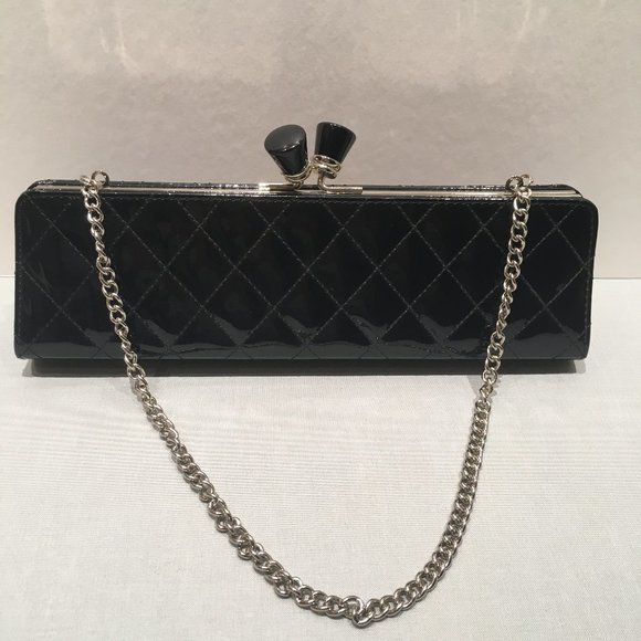 Sondra Roberts Black Quilted Clutch - Picture 7 of 8